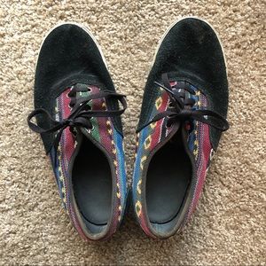 Vans Suede Tribal Print Classic Shoes